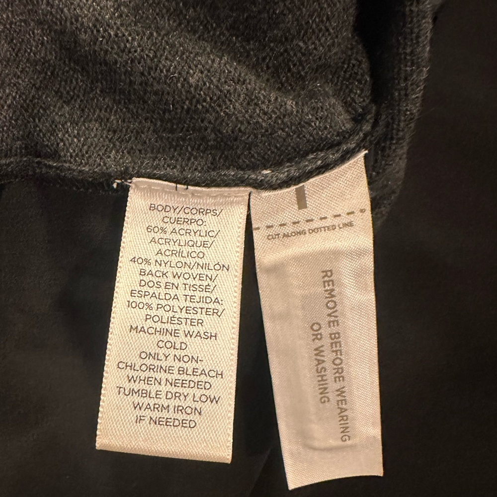 NWT Loft dress size small black and grey - sweater dress - Picture 5 of 5
